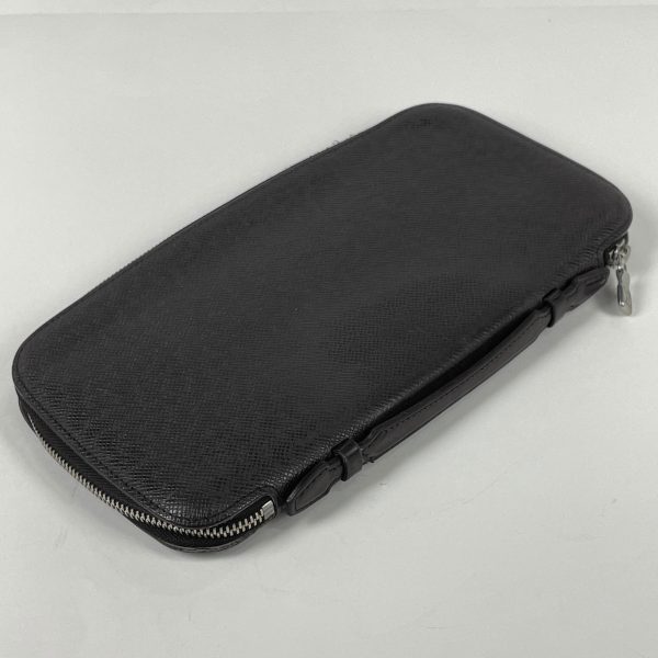 1000065595823 12 Louis Vuitton Organizer Atoll Passport Case Taiga Black