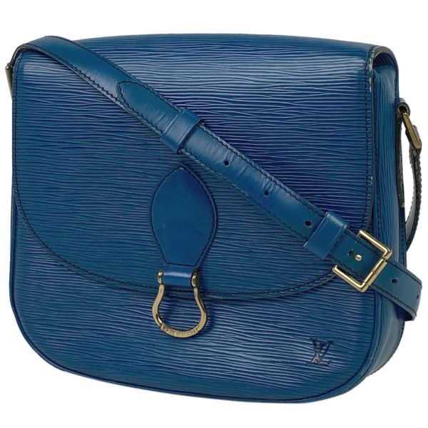 1000065609889 11 Louis Vuitton Saint Cloud Crossbody Bag Epi Blue