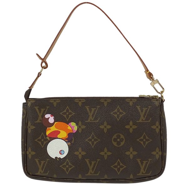 1000065696940 13 Louis Vuitton Pochette Accessory Takashi Murakami Panda Pouch Monogram Brown