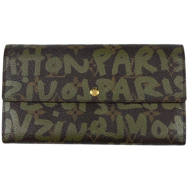 1000065782766 11 Louis Vuitton Porte Monet Long Wallet Graffiti Khaki