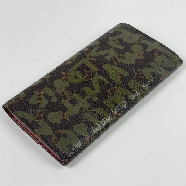 1000065782766 12 Louis Vuitton Porte Monet Long Wallet Graffiti Khaki