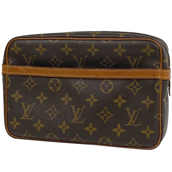 1000065874003 11 Louis Vuitton Compiegne 23 Clutch Bag Monogram Brown