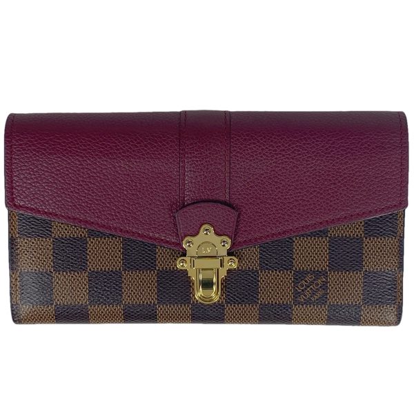 1000065881971 11 Louis Vuitton Portefeuille Clapton Bill Purse Long Wallet Damier Brown