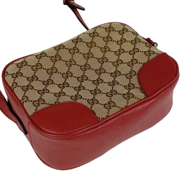 1000066137688 12 Gucci GG Pattern Crossbody Shoulder Bag GG Canvas Red