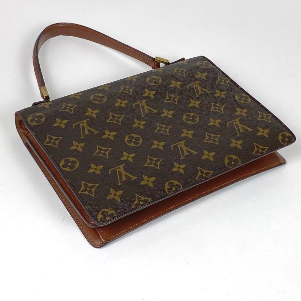 1000066179558 12 Louis Vuitton Concorde Handbag Monogram Brown