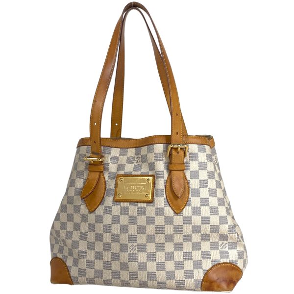 1000066216536 11 Louis Vuitton Hampstead MM Handbag Tote Bag Damier White