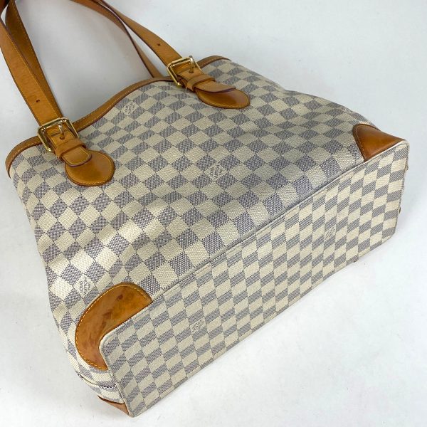 1000066216536 12 Louis Vuitton Hampstead MM Handbag Tote Bag Damier White