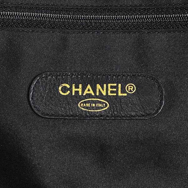 1000066251100 22 Chanel Bicolore Boston Bag 2WAY Shoulder Bag Coco Mark Boston Bag Leather Black