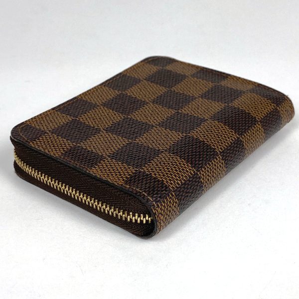 1000066259892 12 Louis Vuitton Zippy Coin Purse Damier Round Zipper Card Holder Brown