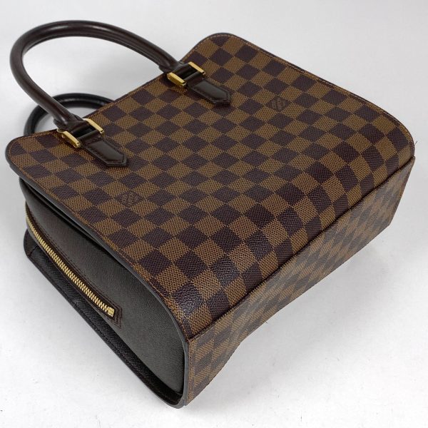 1000066323906 12 Louis Vuitton Triana Handbag Damier Brown