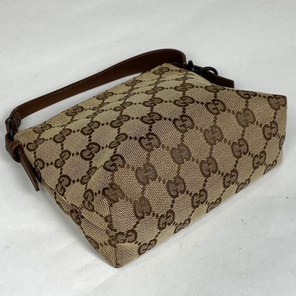 1000066373932 12 Gucci GG Pattern Pouch Makeup Cosmetics Accessory GG Canvas Brown