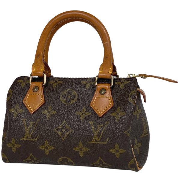 1000066383863 11 Louis Vuitton Mini Speedy Shopping Handbag Monogram Brown