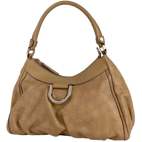 1000066392056 11 Gucci Guccisima Shoulder Bag One Shoulder GG Pattern Abbey Shima Leather Beige