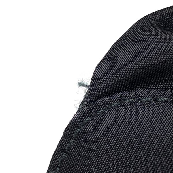 1000066397075 15 Prada Logo Plate Nylon Rucksack Backpack Black