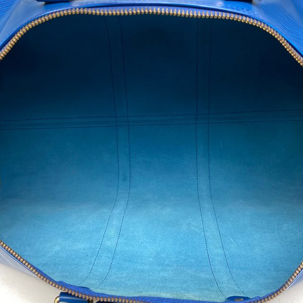 1000066409044 17 Louis Vuitton Keepall 55 Travel Business Gym Boston Bag Epi Toledo Blue