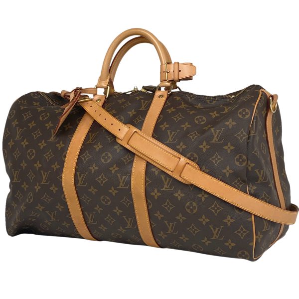 1000066434435 11 Louis Vuitton Keepall Bandouliere 50 Travel Bag Monogram Brown