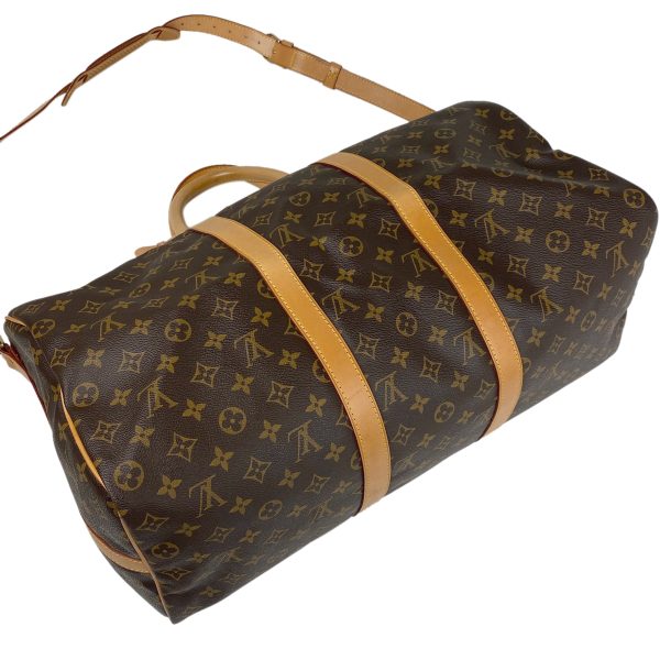 1000066434435 12 Louis Vuitton Keepall Bandouliere 50 Travel Bag Monogram Brown