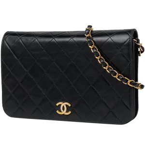 1000066440269 11 Chanel Mini Matelasse Chain Shoulder Bag Black