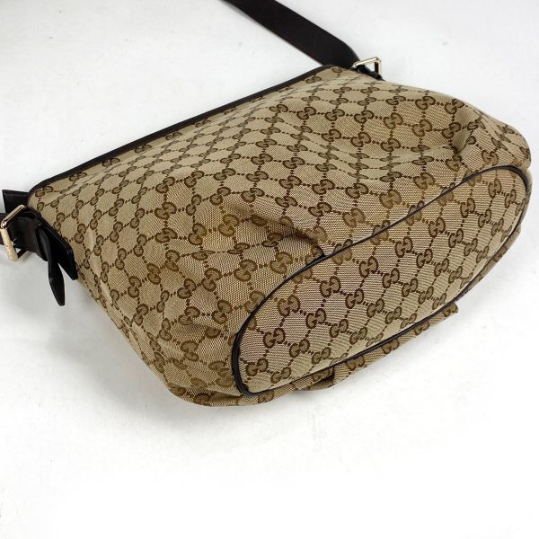 1000066454686 12 Gucci GG Pattern Shoulder Bag Crossbody Logo GG Canvas Brown