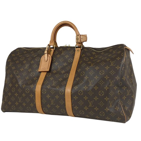 1000066465569 11 Louis Vuitton Keepall 55 Travel Bag Monogram Brown