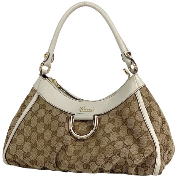 1000066467839 11 Gucci GG Pattern Shoulder Bag Abby Handbag GG Canvas Beige