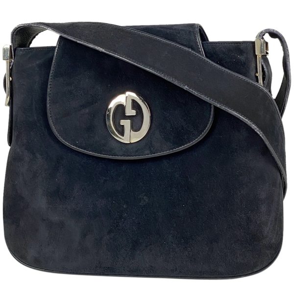 1000066471621 11 Gucci GG Logo Shoulder Bag Old Gucci One Shoulder Suede Navy