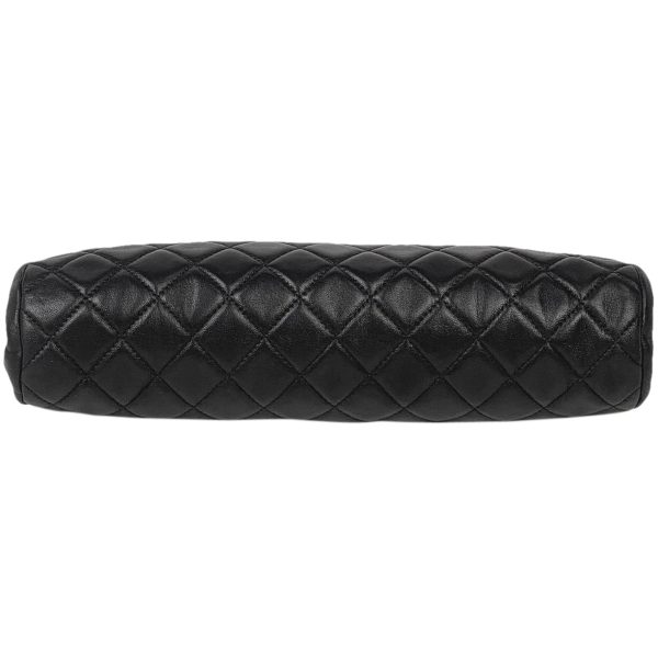 1000066478972 14 Chanel Cocomark Clutch Bag Matelasse Clasp Leather Black