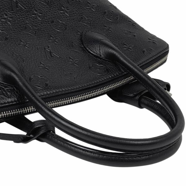 1000066478996 19 Louis Vuitton Lockit Revelation Embossed Handbag Leather Black