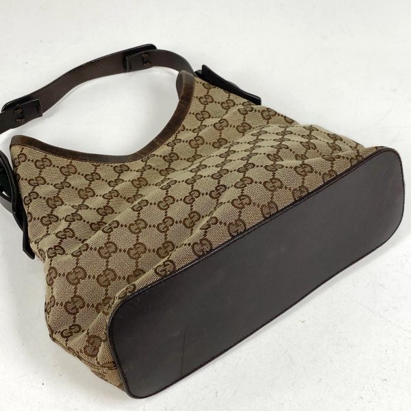 1000066702015 12 Gucci GG Pattern Shoulder Bag Handbag Shoulder Bag GG Canvas Brown