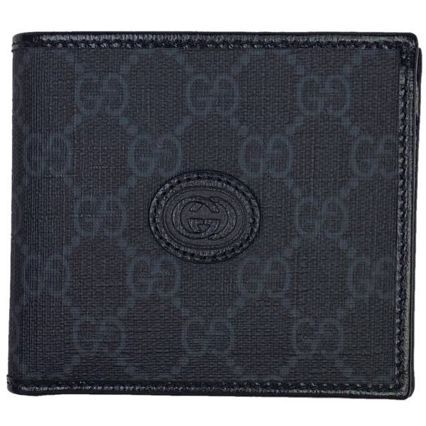 1000066702978 11 Gucci Interlocking G Coin Wallet Billfold GG Supreme Black