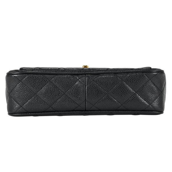 1000066713134 05 Chanel Cocomark Chain Shoulder Bag Matelasse Caviar Skin Black