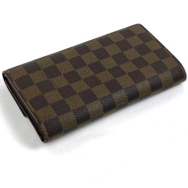 1000066721696 12 Louis Vuitton Portefeuil International Damier Brown