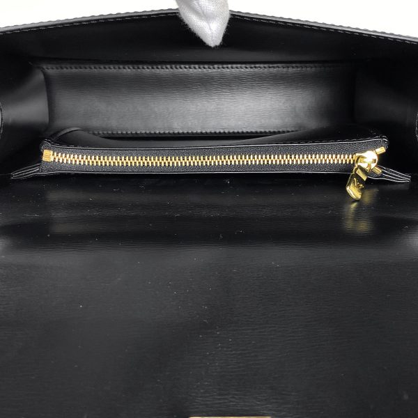 1000066730704 16 Louis Vuitton Malherbe Handbag Epi Black