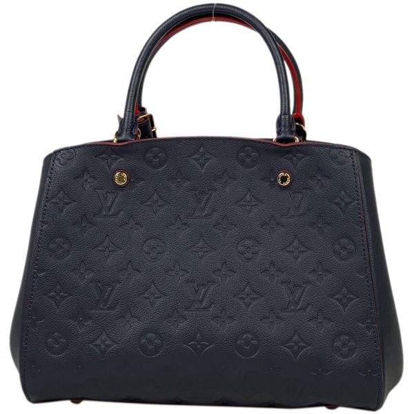 1000066731732 13 Louis Vuitton Montaigne MM 2WAY Shoulder Bag Monogram Navy