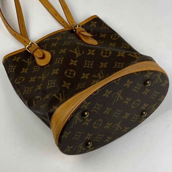 1000066734009 12 Louis Vuitton Petit Bucket PM Tote Bag Monogram Brown