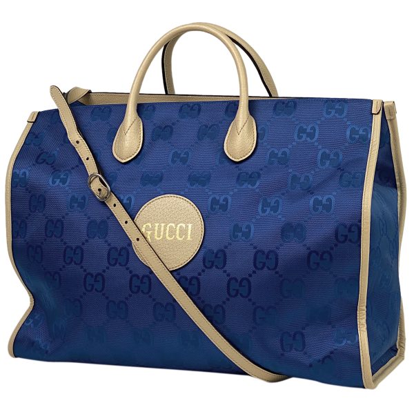 1000066773961 11 Gucci Off the Grid Tote Bag Shoulder Bag GG Nylon Blue