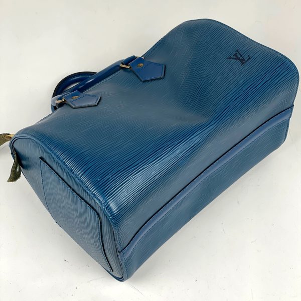 1000066788897 12 Louis Vuitton Speedy 30 Mini Boston Bag Epi Blue