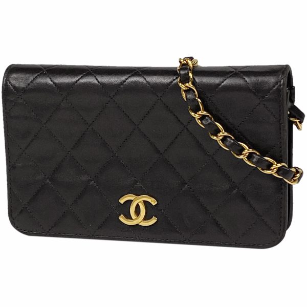 1000066815494 11 Chanel Coco Mark Chain Shoulder Bag Leather Black