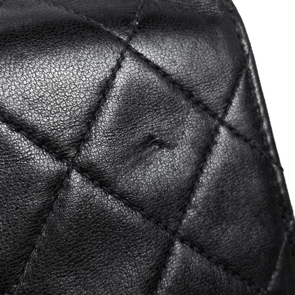 1000066815494 18 Chanel Coco Mark Chain Shoulder Bag Leather Black