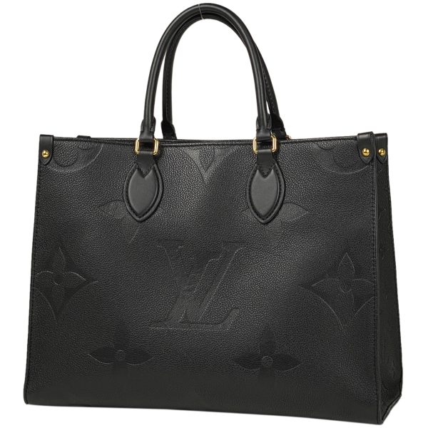 1000066842131 11 Louis Vuitton On the Go MM Monogram Empreinte Tote Bag Black