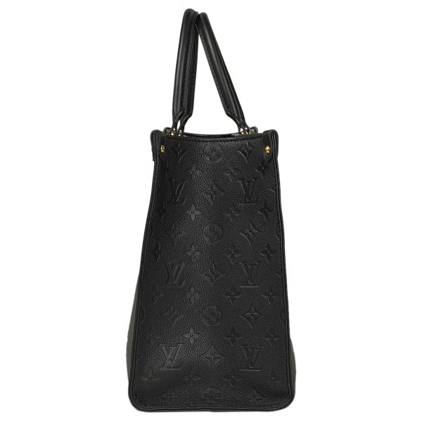 1000066842131 12 Louis Vuitton On the Go MM Monogram Empreinte Tote Bag Black