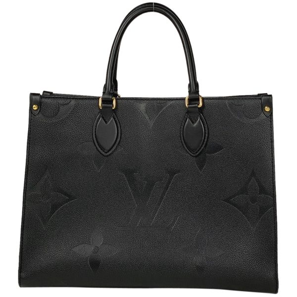 1000066842131 13 Louis Vuitton On the Go MM Monogram Empreinte Tote Bag Black