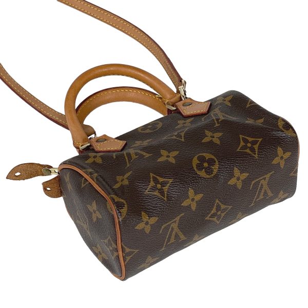 1000066845682 12 Louis Vuitton Mini Speedy Shoulder Bag Monogram Brown