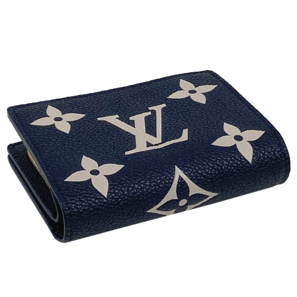 1000066845934 12 Louis Vuitton Portefeuille Claire Monogram Empreinte Navy