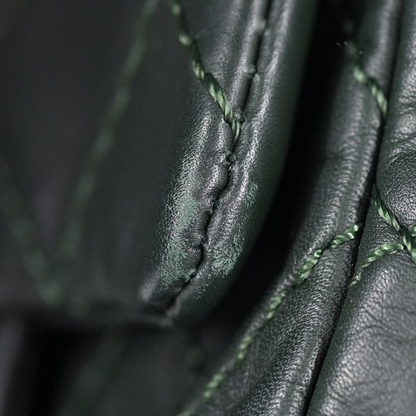 1000066846115 07 Chanel Coco Mark Chain Rucksack Backpack Daypack Rucksack Leather Green