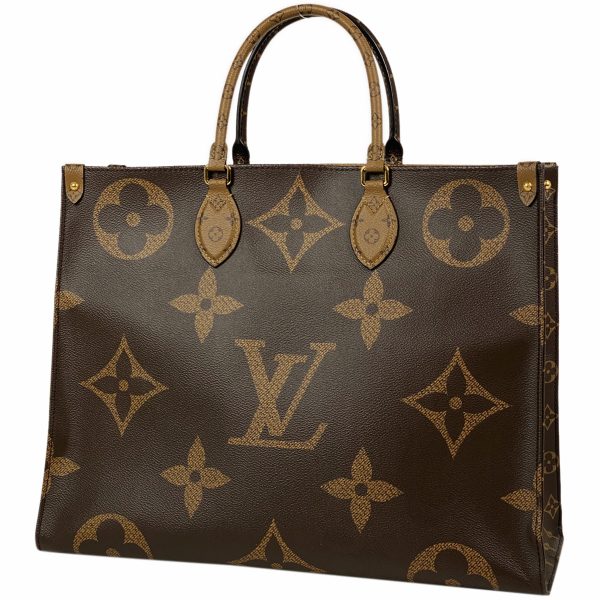 1000066846146 11 Louis Vuitton On the Go GM 2WAY Shoulder Tote Bag Monogram Reverse Brown