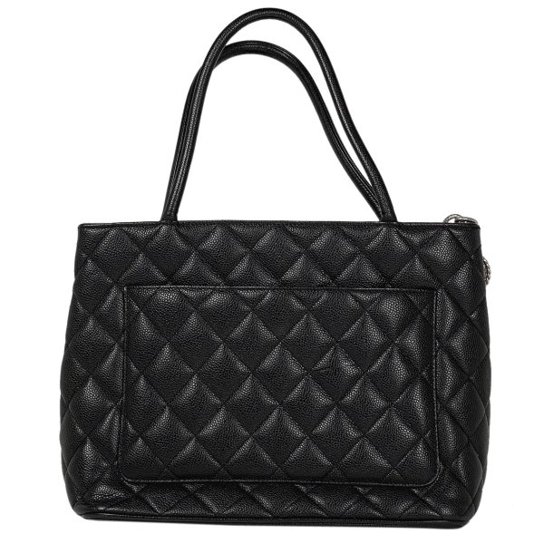 1000066877461 13 Chanel Reproduction Tote Handbag Caviar Skin Black