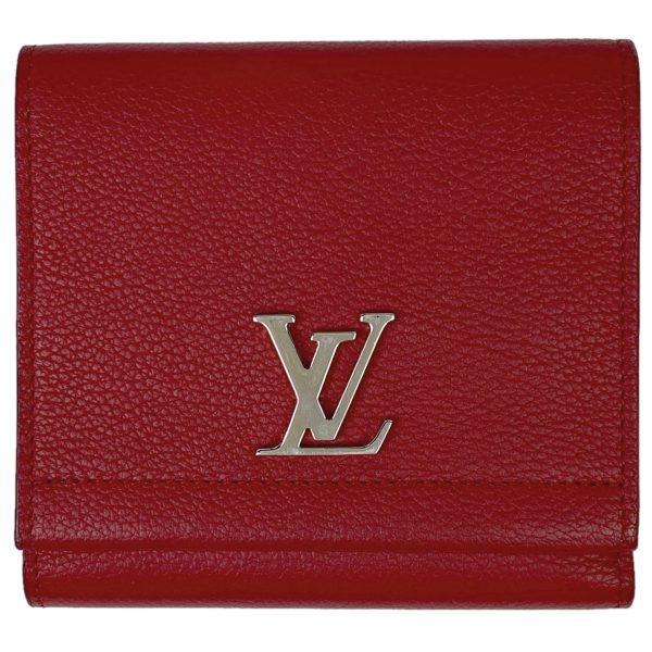 1000066889662 11 Louis Vuitton Porte Feuille Lock Me Red