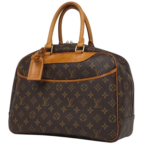 1000066909339 11 Louis Vuitton Deauville Monogram Bowling Vanity Handbag Brown