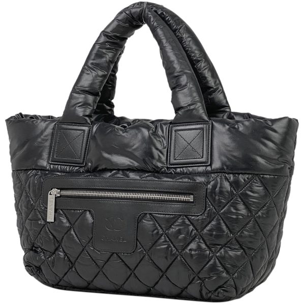 1000066914289 11 Chanel Coco Cocoon Small Tote Bag Coco Mark Nylon Black